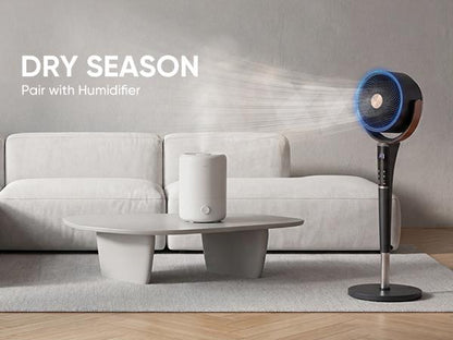 Ultra Quiet Standing Fan with Remote 15 Speed Settings Wide Oscillation Timer Adjustable Airflow