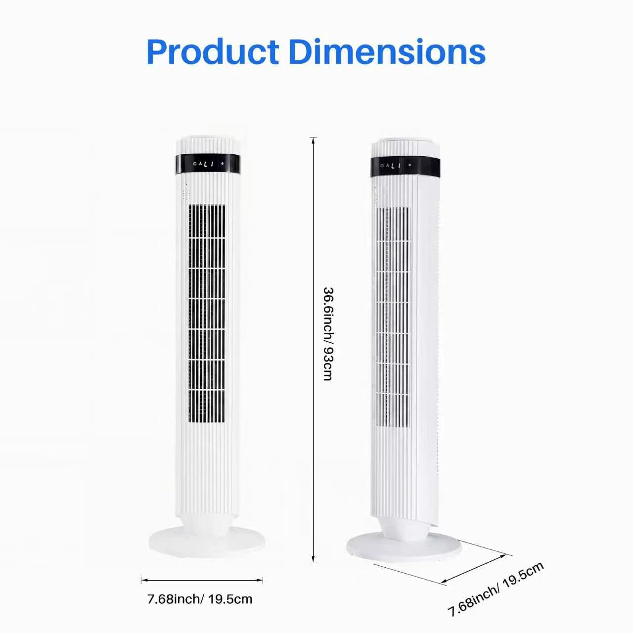 Bladeless Tower Fan with Quiet Cooling Smart Timer Wide Oscillation for Bedroom Office Home